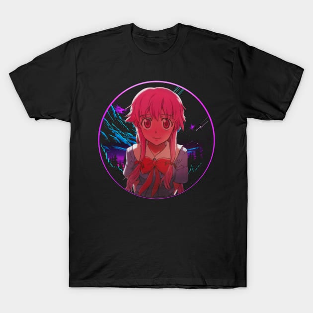 Yukiteru Amano The Reluctant Diary Holder T-Shirt by A Cyborg Fairy